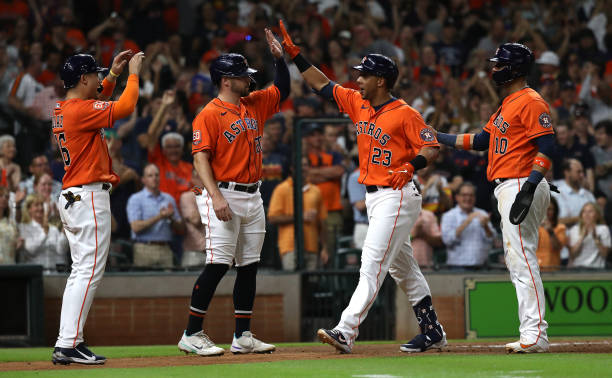 Houston Astros 2022 World Series championship gold uniforms