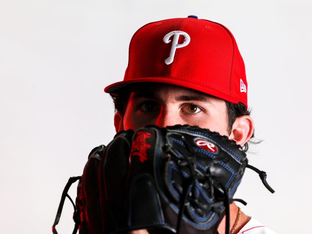 Reading Fightin Phils THEME NIGHT Sky-Red Fitted Hat