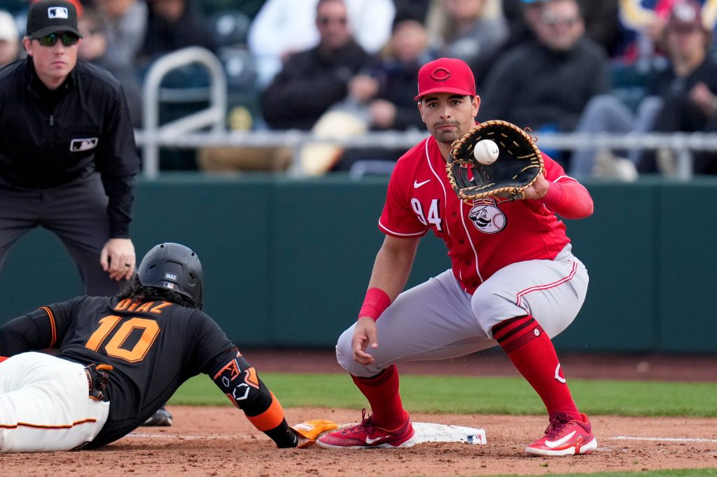 In Photos: Reds find it hard to fit Christian Encarnacion-Strand's long