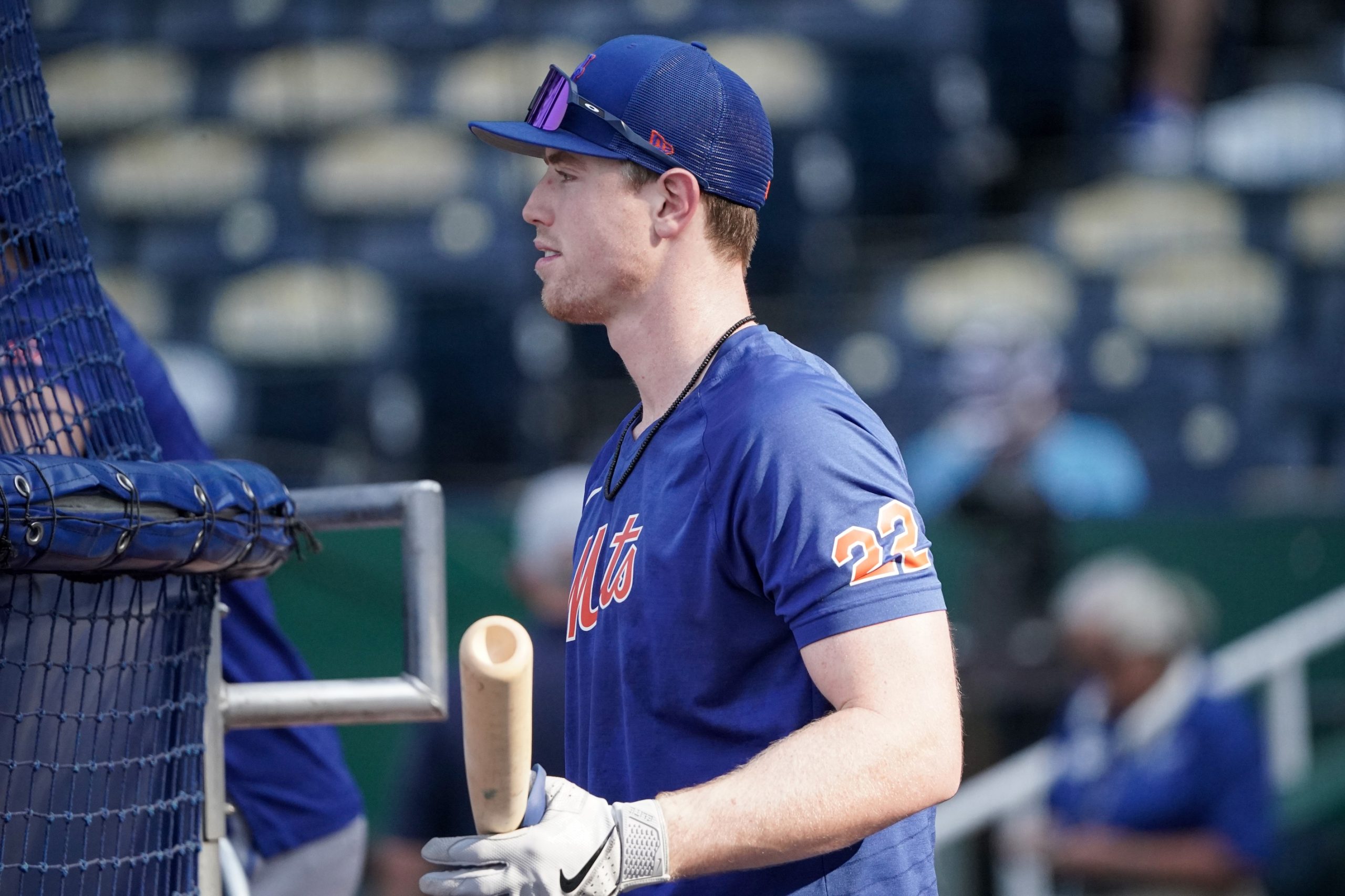 Brett Baty, No. 2 New York Mets prospect, hits home run in first MLB at-bat