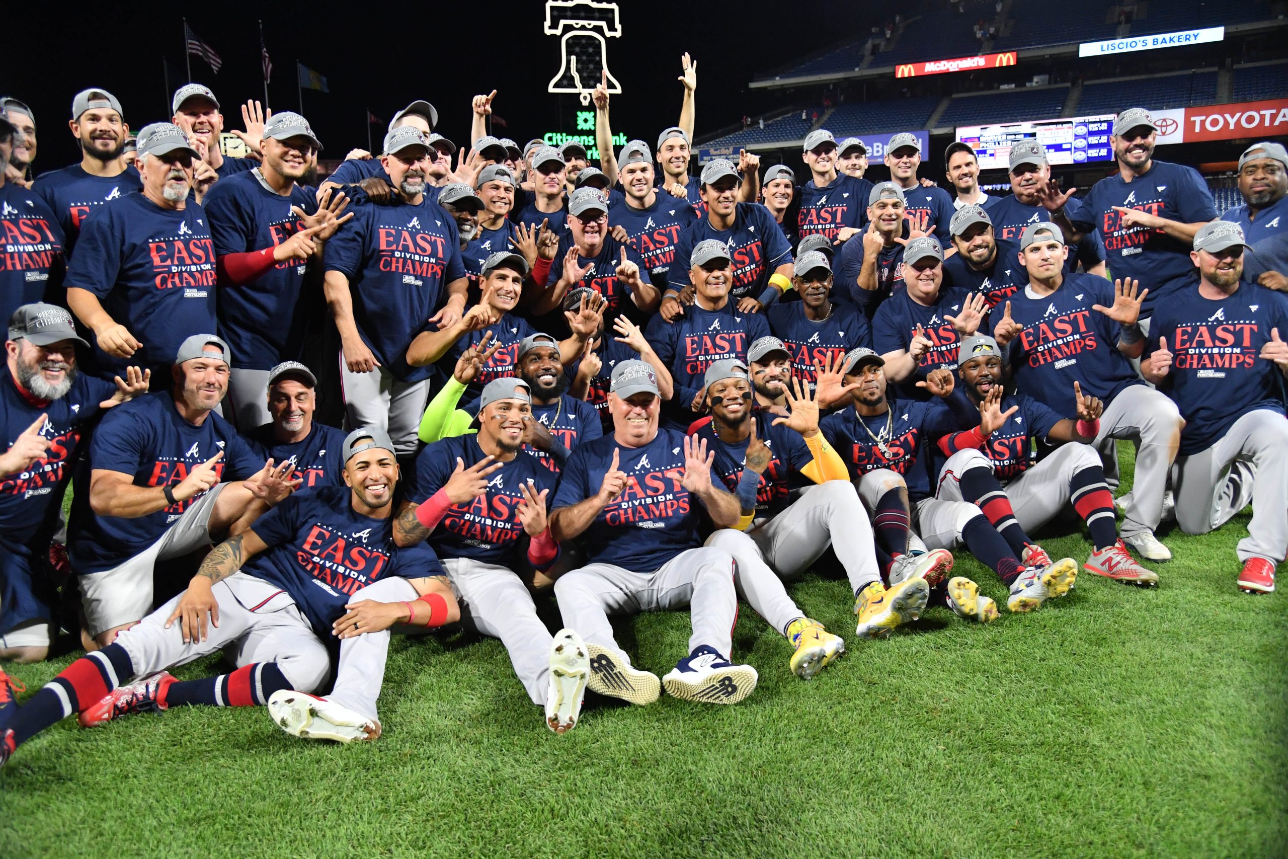 Atlanta Braves clinch fifth NL East title; Division championship