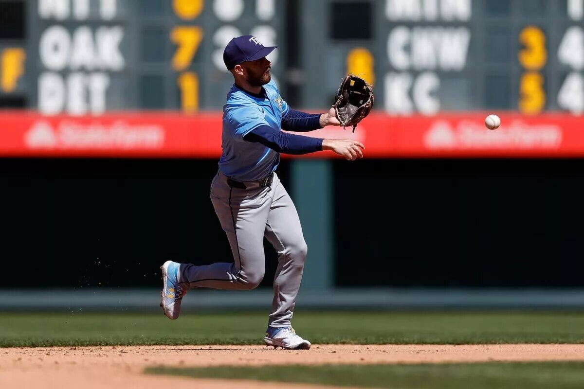 Brandon Lowe (pictured) could be moved to the outfield if the Rays trade for Ketel Marte.