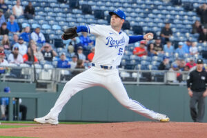 Cole Ragans was on the mound to help secure the Royals franchise record for wins in April.