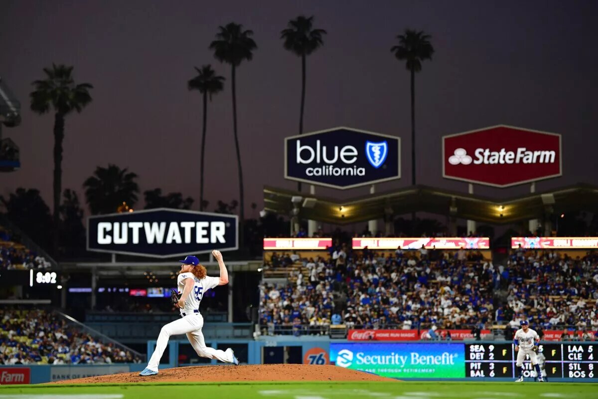 The Dodgers traded Dustin May to the Red Sox in a last minute deadline deal.