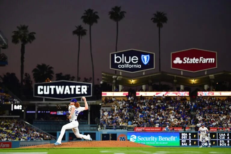 The Dodgers traded Dustin May to the Red Sox in a last minute deadline deal.