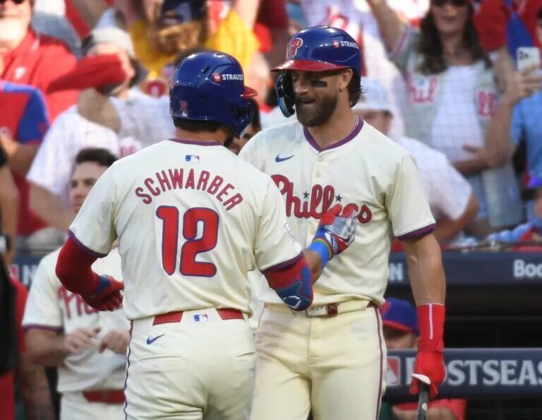 Kyle Schwarber and Bryce Harper are two of the best free agent signings by the Phillies in the 21st century.
