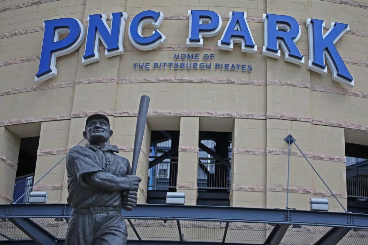 A statue of Honus Wagner, the centerpiece of one of the best trades in Pirates (and MLB) history, graces the main entrance of PNC Park in Pittsburgh.