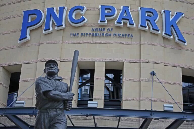 A statue of Honus Wagner, the centerpiece of one of the best trades in Pirates (and MLB) history, graces the main entrance of PNC Park in Pittsburgh.