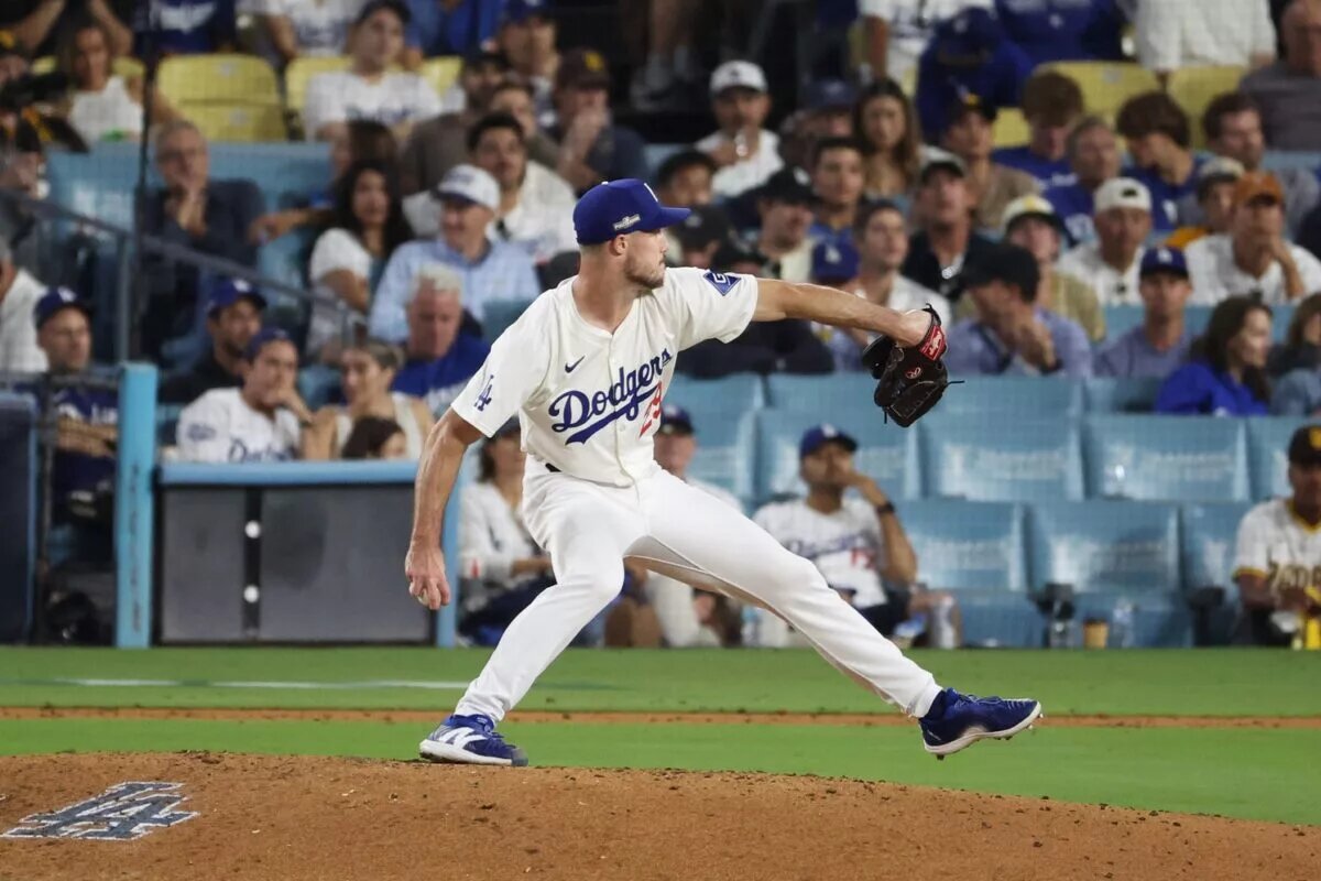 Part of an overcrowded bullpen, Michael Grove is one of several Dodgers who could wind up in a new home to kick off 2025.
