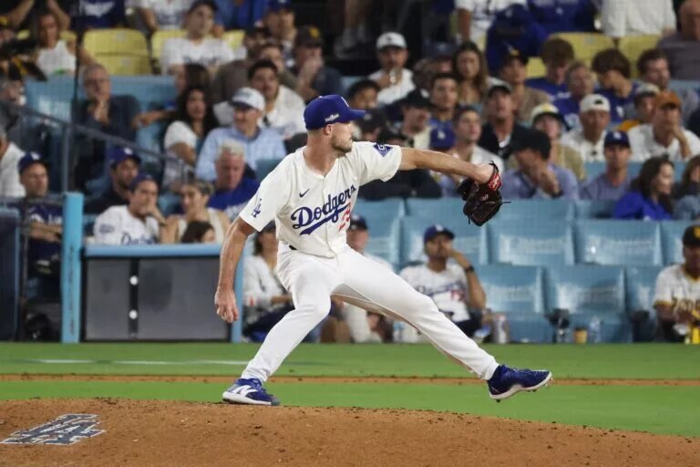 Part of an overcrowded bullpen, Michael Grove is one of several Dodgers who could wind up in a new home to kick off 2025.