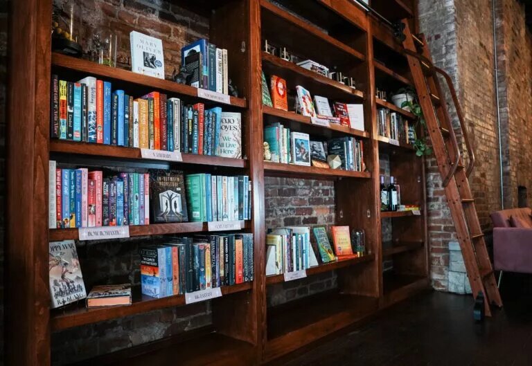 Since no photo can be procured from our database of famed baseball writer Ring Lardner, here is a plain old photo of a bookstore shelf.
