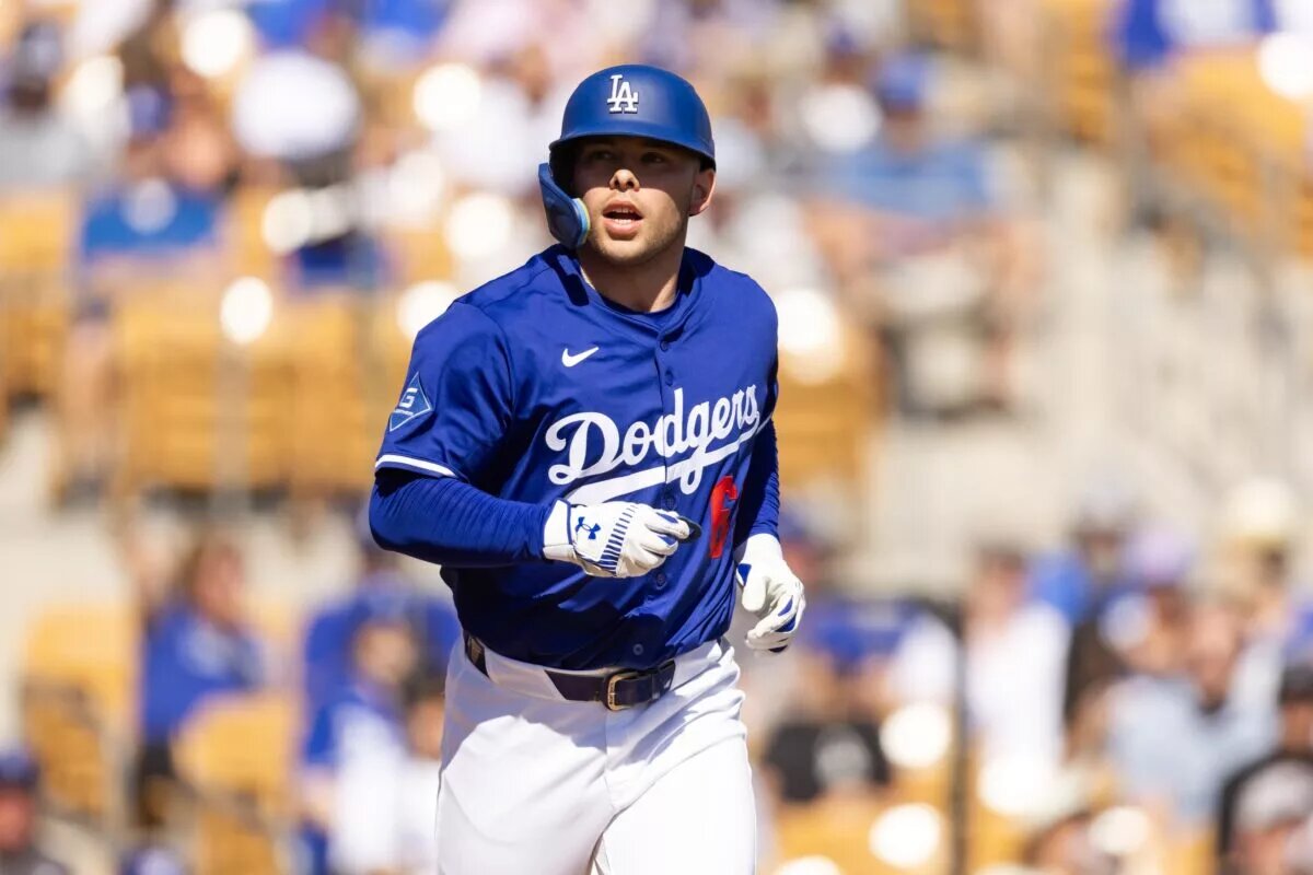 Dalton Rushing did not make the Dodgers' big league roster to start the season