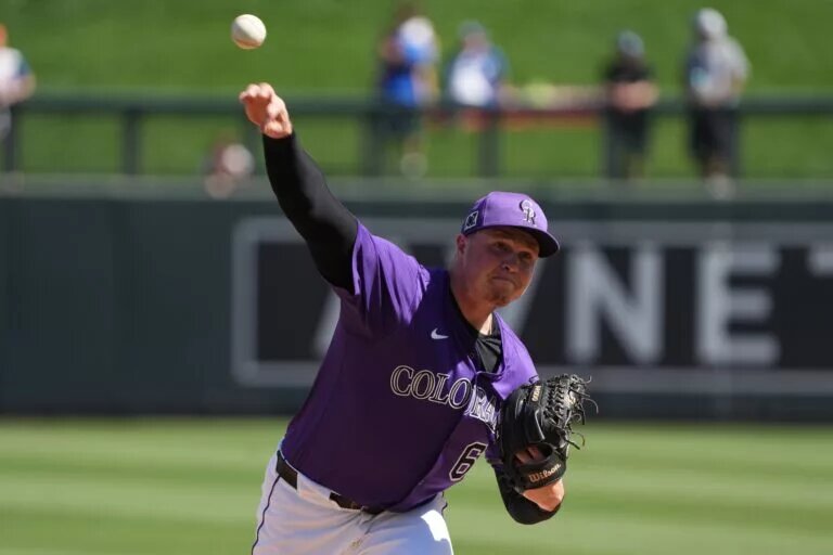 Bradley Blalock is one of several products of the Rockies farm system to impress in spring training.