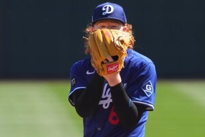 Dustin May has won the fifth starter spot for the Dodgers, Dave Roberts says.