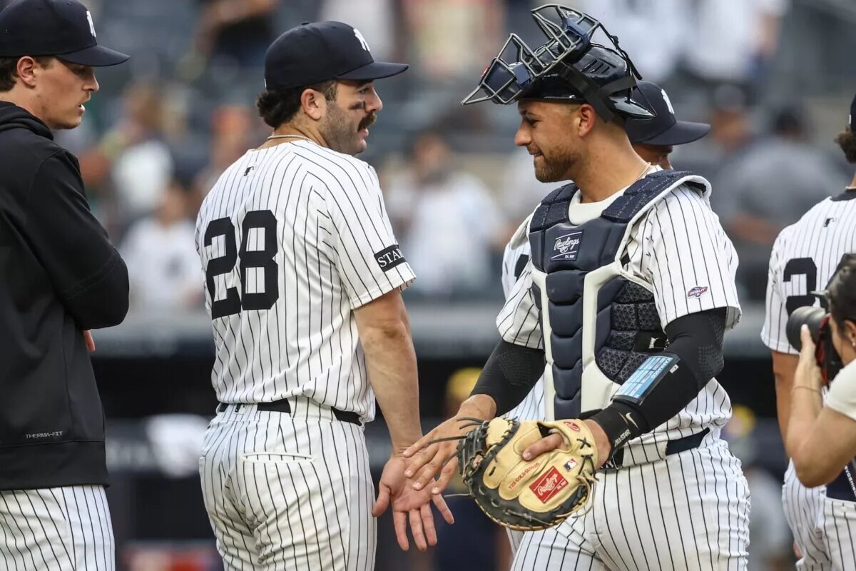 Austin Wells (right) is poised to be an x-factor both at and behind the plate in his second full Yankees season.