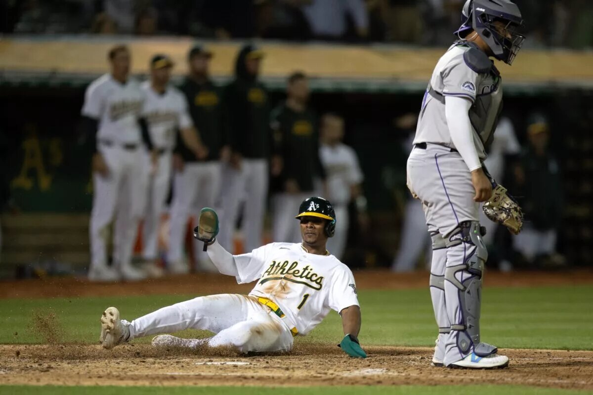 The Dodgers have acquired Esteury Ruiz in a trade with the A's.