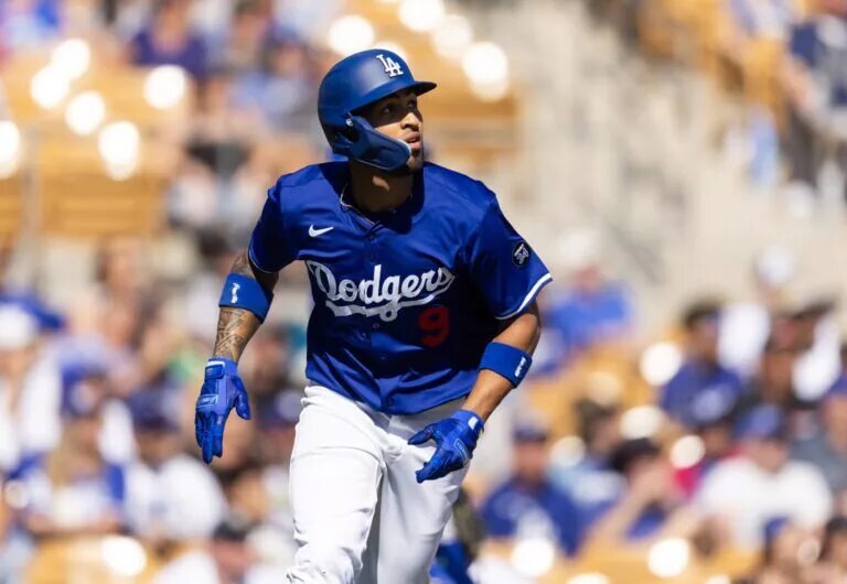 Eddie Rosario is with the Dodgers for their series agains the Texas Rangers.