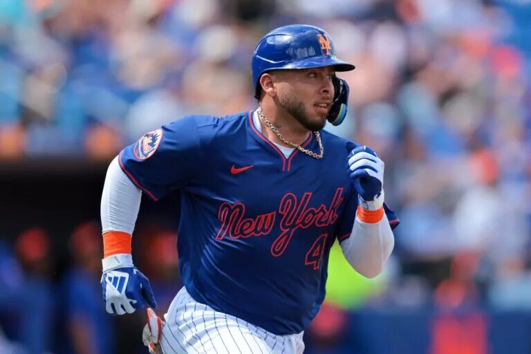 Three Mets began rehab assignments on Wednesday, including Francisco Alvarez, who left the game after being hit on the hand by a pitch.