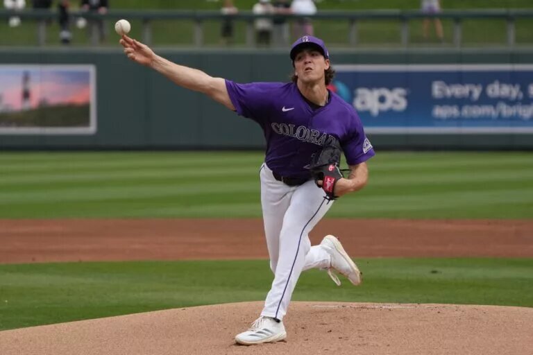 The Rockies are promoting their top pitching prospect, Chase Dollander, to their big league roster.