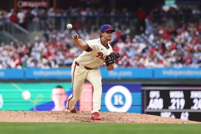 Aaron Nola is struggling early in the season, partially due to a loss of velocity.