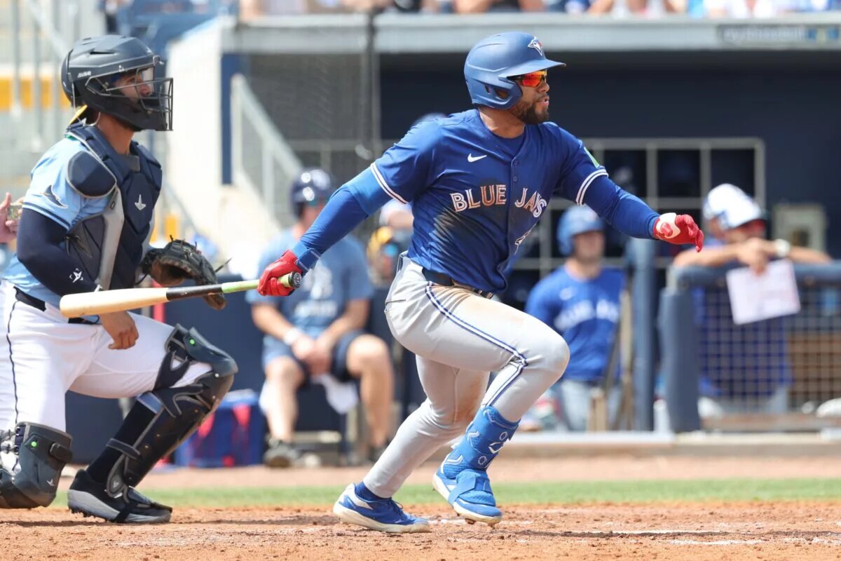 The Blue Jays traded speedy outfielder Steward Berroa to the Dodgers on Monday for cash considerations.
