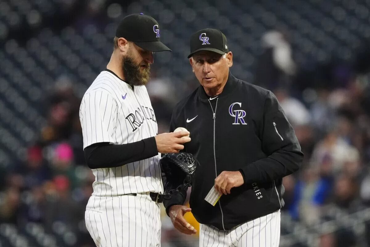 Some Rockies, like pitcher Jake Bird (left) might quickly become trade candidates as the team continues losing.