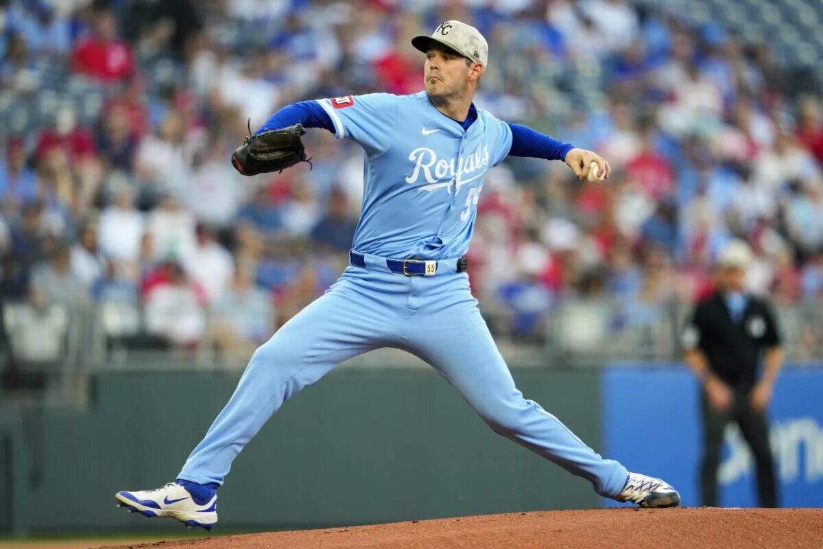 The Royals placed Cole Ragans (pictured) and Seth Lugo on the injured list on Saturday.