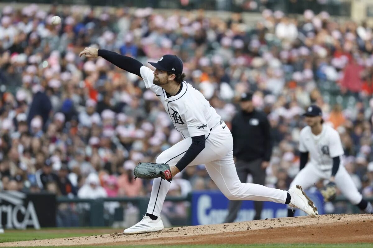 Casey Mize returned to the mound on Saturday for the Tigers following an IL stint.