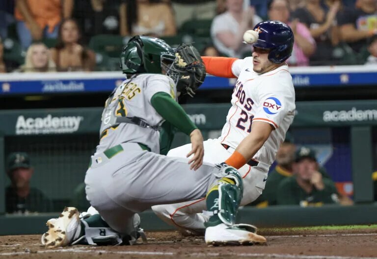 Could Shea Langeliers (left) be a first-time MLB All-Star in 2026?