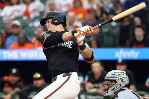 Ryan Mountcastle suffered an apparent injury on Friday, but others are waiting in the wings at first base if he misses time.