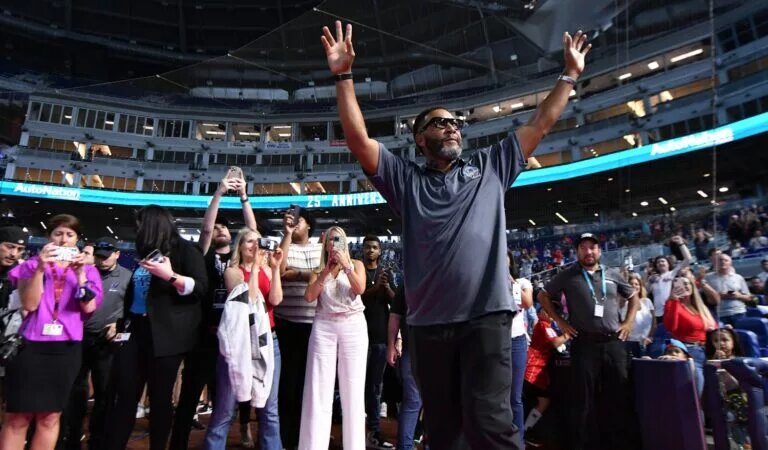 Former Yankee Gary Sheffield's (pictured) younger son Noah is looking to follow his father's footsteps to the majors.