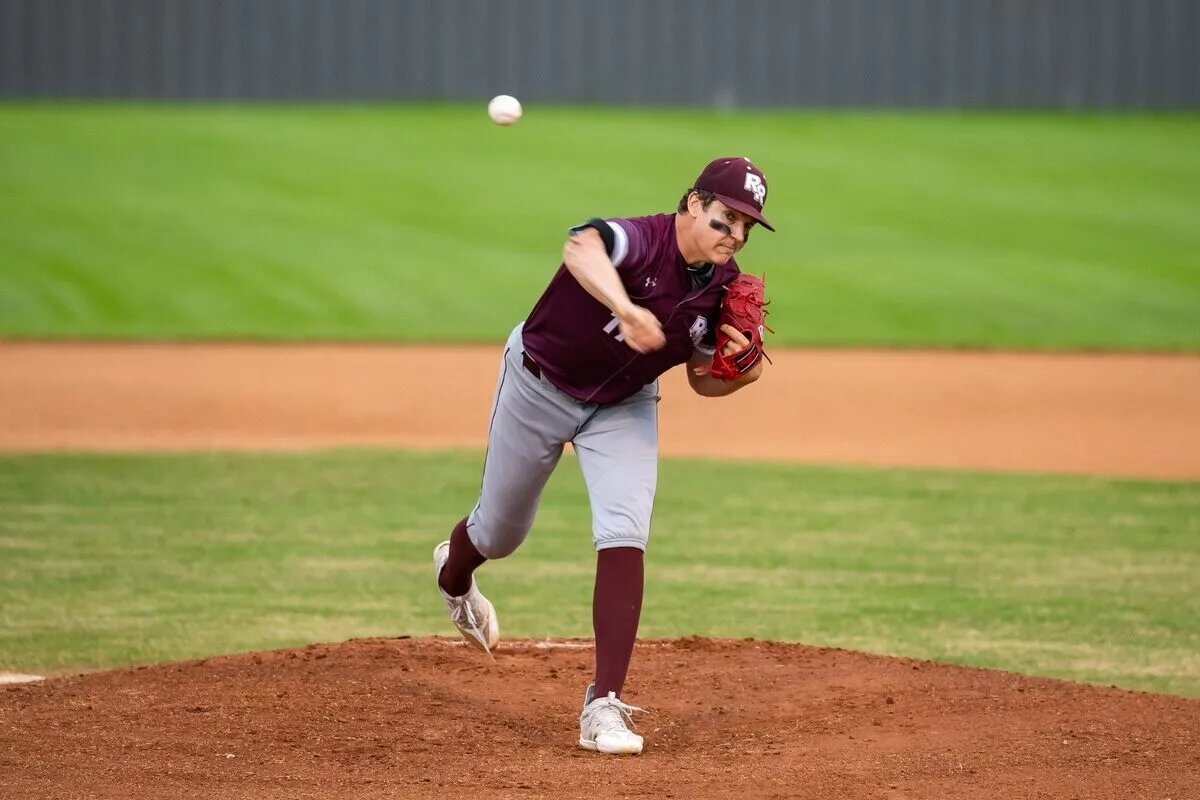 Nationals prospect Travis Sykora, seen here in college, is on track to enter the big leagues in 2027.
