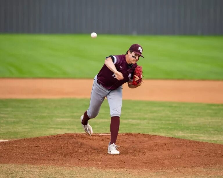 Nationals prospect Travis Sykora, seen here in college, is on track to enter the big leagues in 2027.