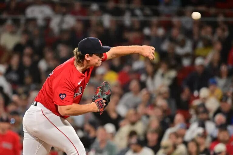 The Dodgers traded for Red Sox reliever Zach Penrod on Friday.