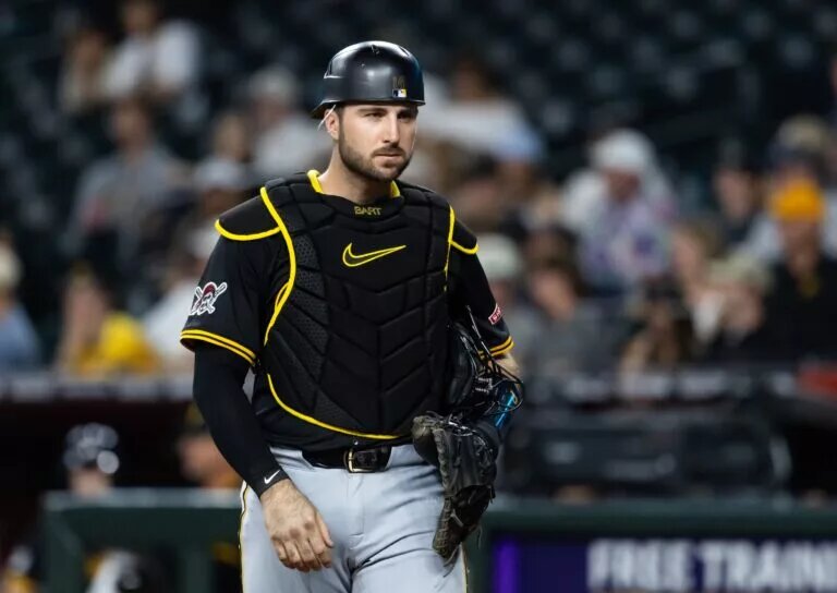 Joey Bart catching against the Diamondbacks