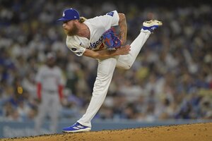 Dodgers reliever Michael Kopech will go back on the injured list, Dave Roberts said.