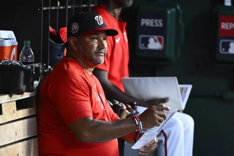 The Nationals fired both manager Davey Martinez (pictured) and GM Mike Rizzo after Sunday's loss.