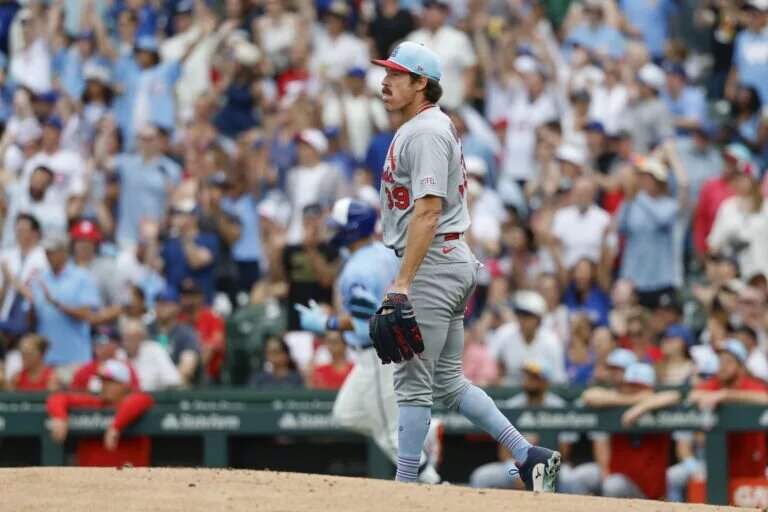 Miles Mikolas (pictured) and Erick Fedde have been two weak links in the Cardinals starting rotation this season.