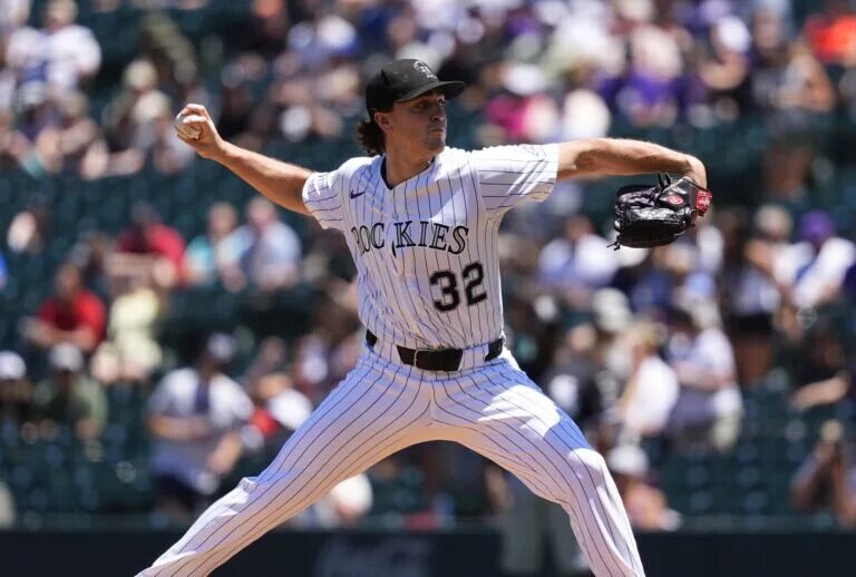 Chase Dollander is looking to improve on a rough rookie season for the Rockies.