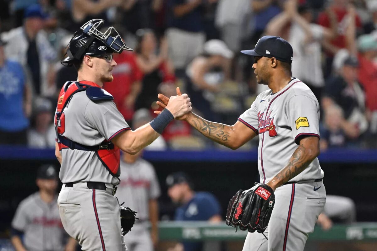 The Braves re-signed Raisel Iglesias (right) to a one-year deal, keeping him in Atlanta for 2026.