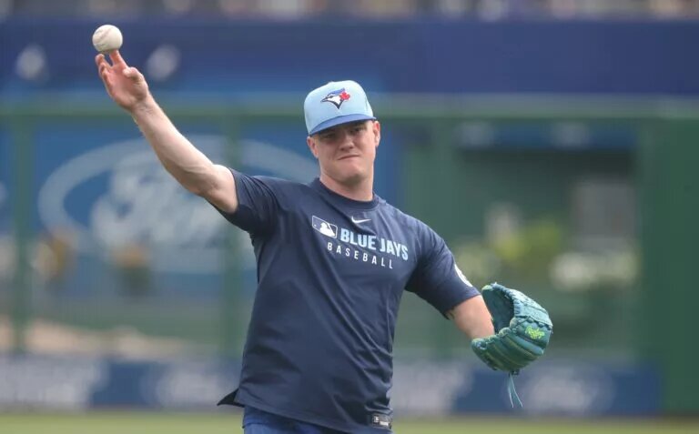 Rookie Braydon Fisher has been a success story in the Blue Jays bullpen this season.