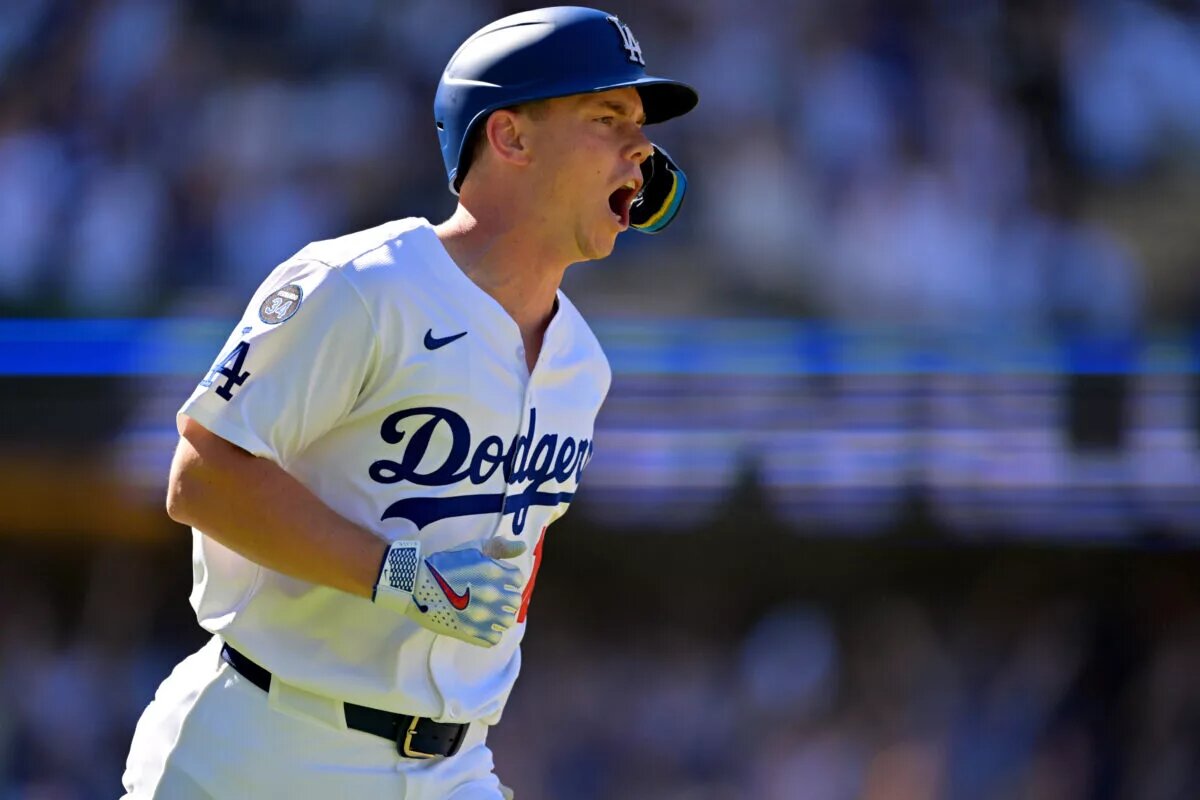 Will Smith will start behind the plate for the Dodgers in Game Three of the NLDS on Wednesday.