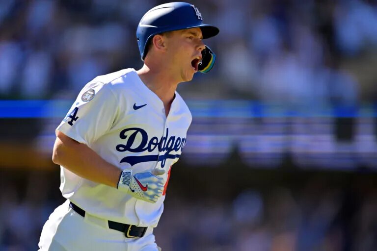 Will Smith will start behind the plate for the Dodgers in Game Three of the NLDS on Wednesday.