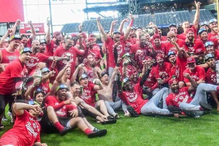 The Reds will face the Dodgers in the NL Wild Card Series after securing the last postseason spot on Sunday.
