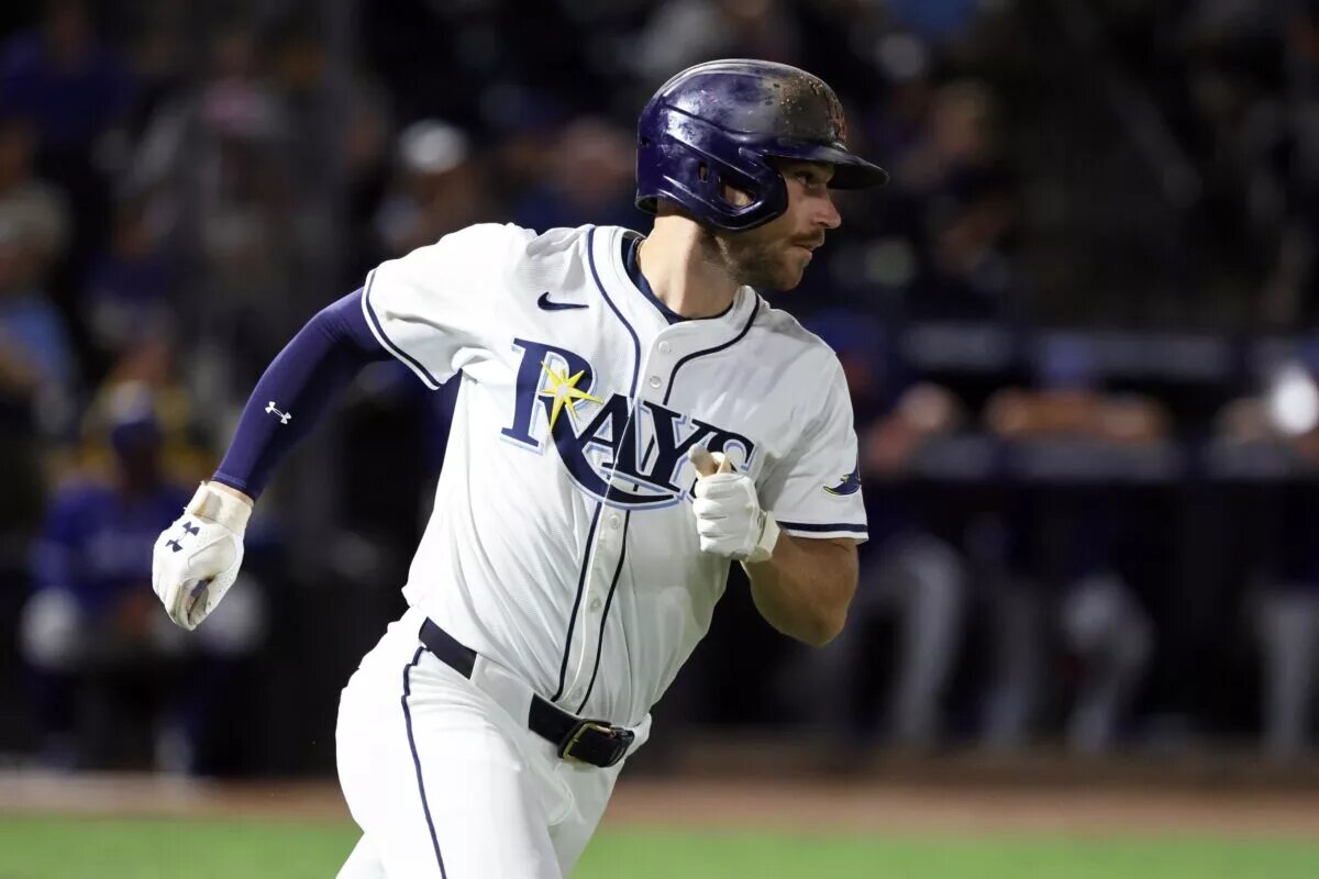 The Pirates landed Brandon Lowe in a three-team trade on Friday.