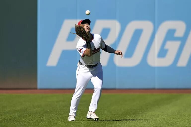 The Guardians are giving Gold Glove left fielder Steven Kwan some reps in center field to start spring training.