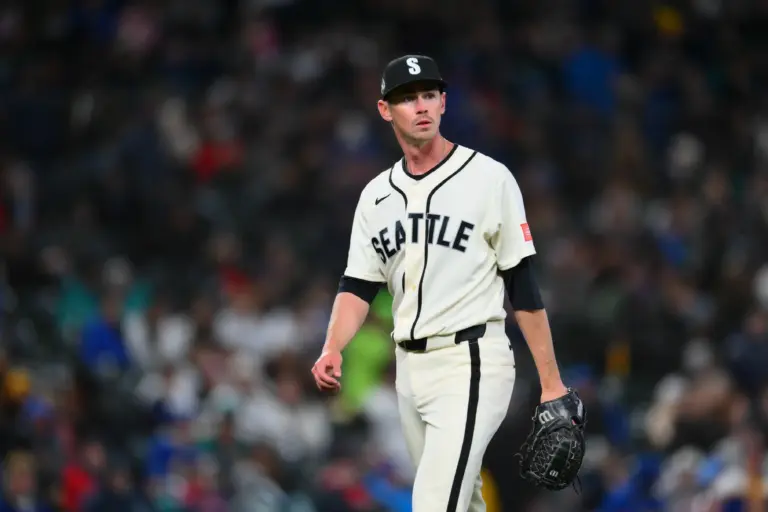 Emerson Hancock enjoyed a dominant first start for the Mariners this season.