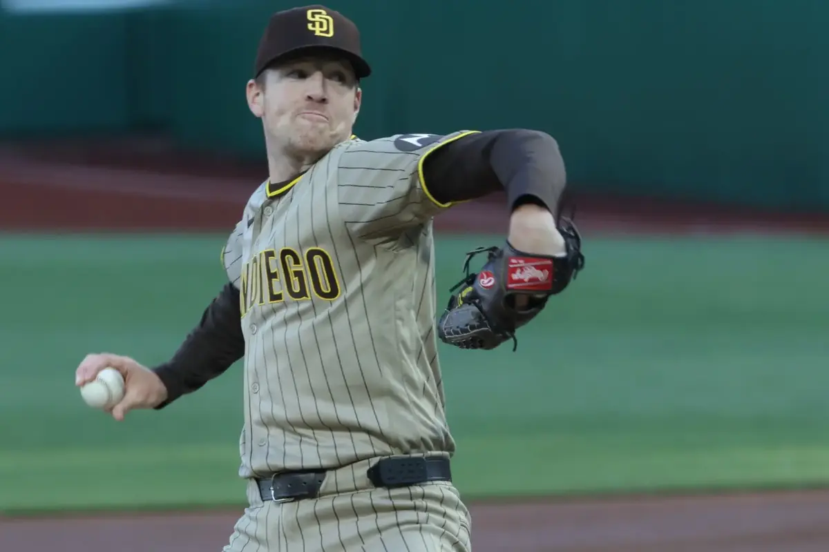 Nick Pivetta delivers a pitch for the San Diego Padres.