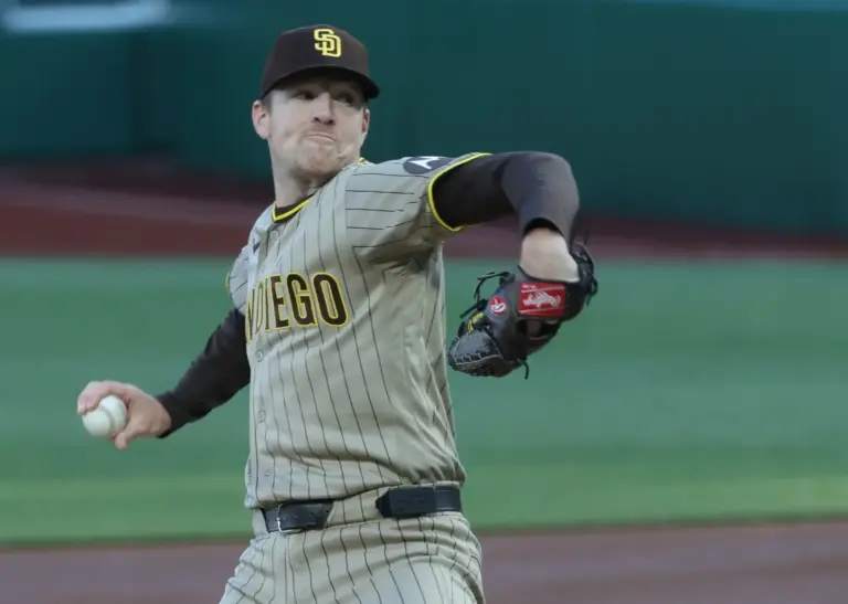 Nick Pivetta delivers a pitch for the San Diego Padres.