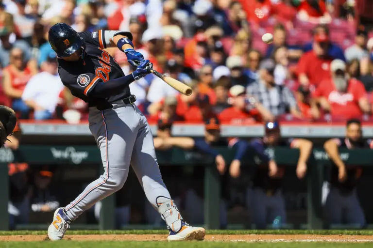 Image of Spencer Torkelson against the Reds.